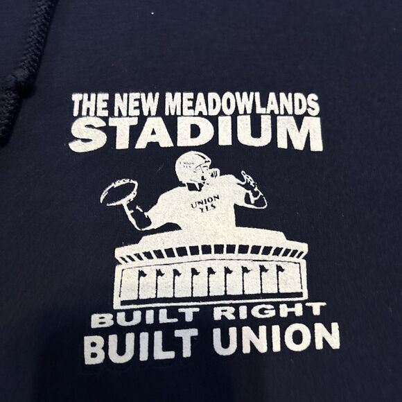 New York Meadowlands Stadium Hoodie Gildan tag - XL - RARE UNION (Jets, Giants) - Picture 8 of 10